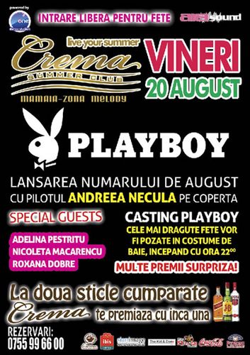 Playboy Party la Crema Summer Club din Mamaia