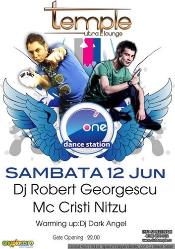 DJ Robert Georgescu & MC Cristi Nitzu în Club Temple din Bucureşti
