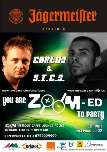 Carlos & S.I.C.S. în Zoom Cafe din Cluj-Napoca